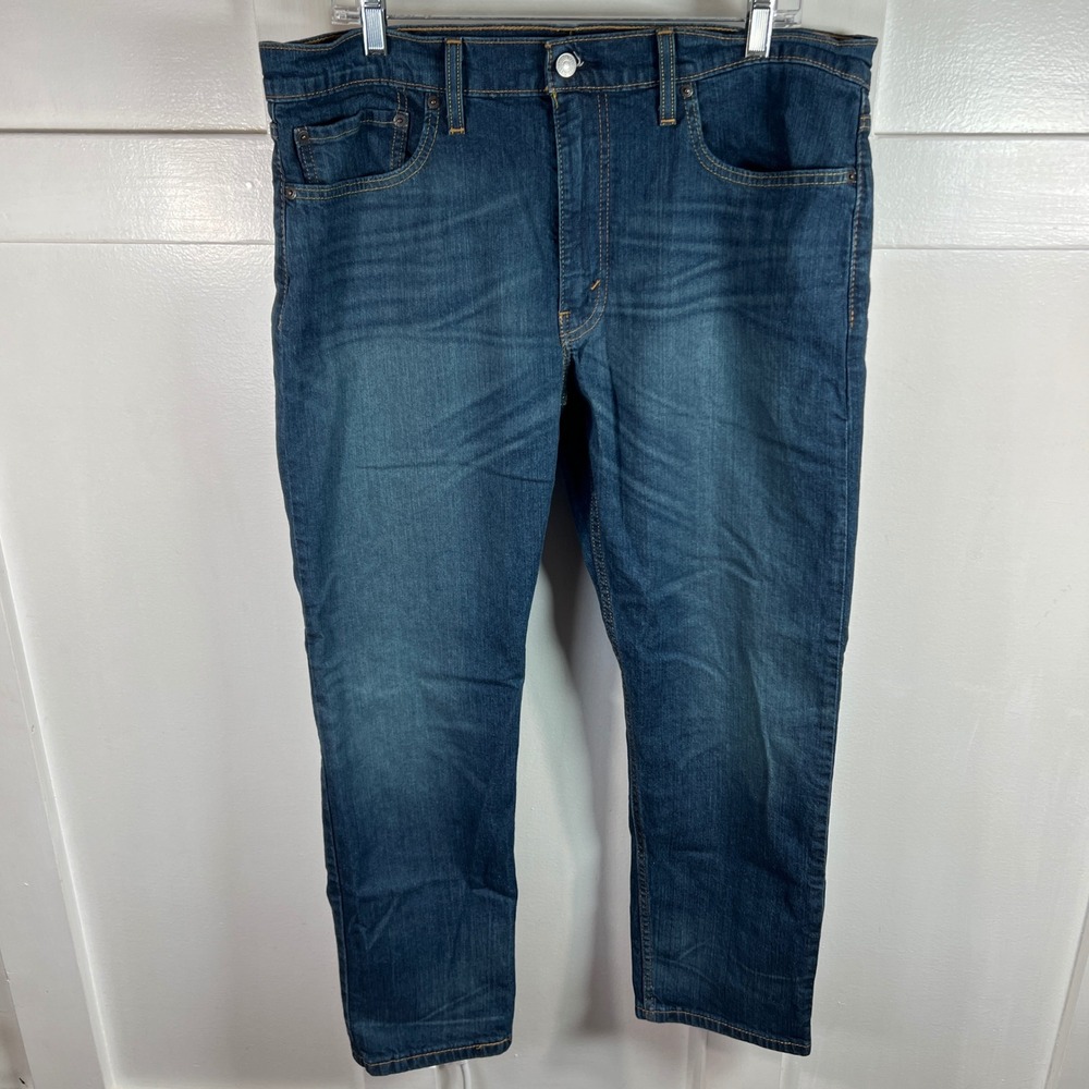 Levis 502 Regular Taper Mens Jeans Blue Dark Wash W36 L30 29507-0004